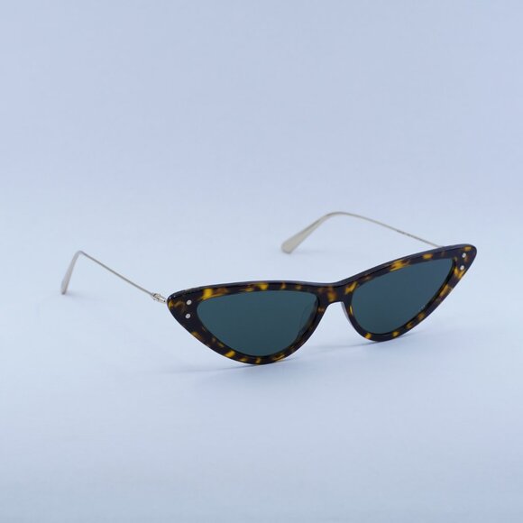 Dior MISSDIOR B4U 22C0 Sunglasses Havana Cat Eye Frame, Green Lenses main image 4
